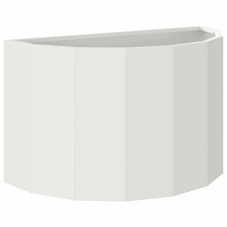 Vidaxl plantenbak wit 60 x 30 x 35 cm staal