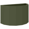 Vidaxl plantenbak olijf groen 60 x 30 x 35 cm staal