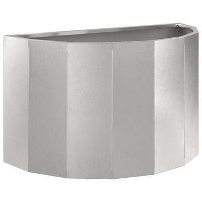 Vidaxl plantenbak zilver 60 x 30 x 35 cm roestvrij staal