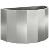 Vidaxl plantenbak zilver 60 x 30 x 35 cm gegalvaniseerd staal