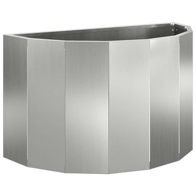 Vidaxl plantenbak zilver 60 x 30 x 35 cm gegalvaniseerd staal