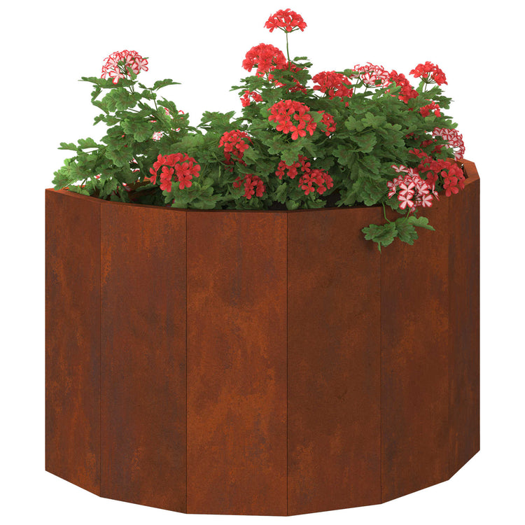 Vidaxl plantenbak roestig 60 x 30 x 35 cm cortenstaal
