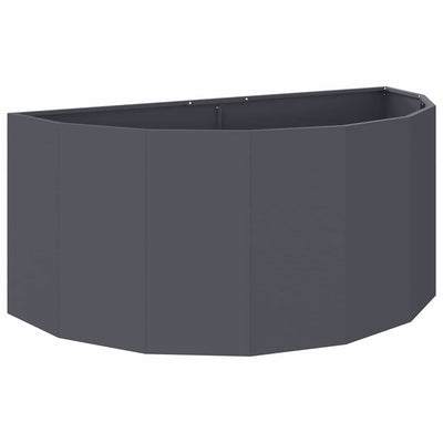 Vidaxl plantenbak antraciet 120 x 60 x 50 cm staal