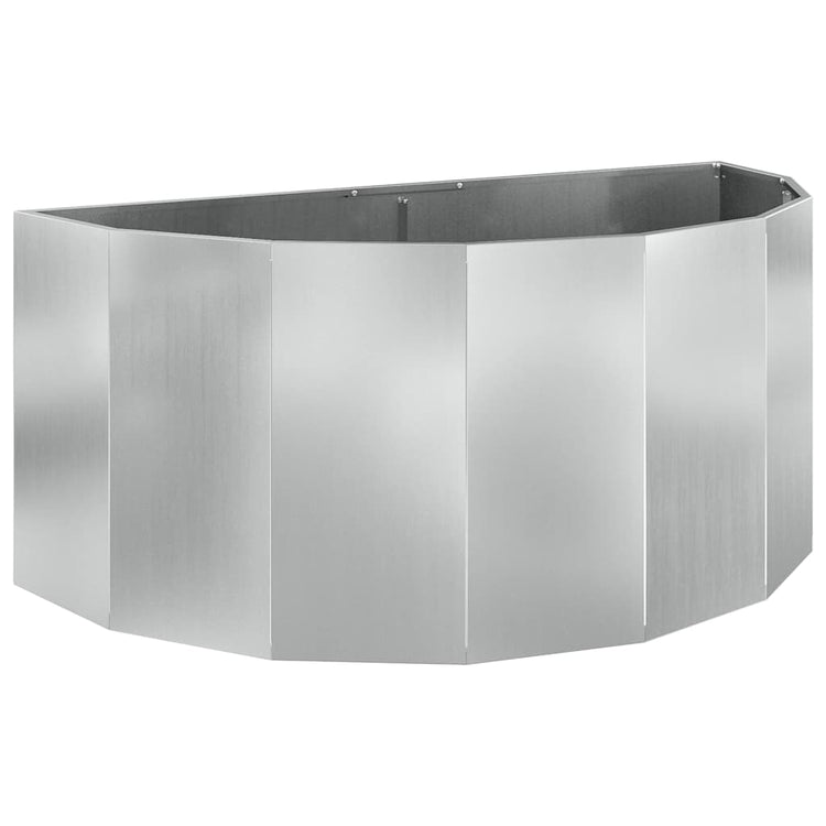 Vidaxl plantenbak zilver 120 x 60 x 50 cm gegalvaniseerd staal