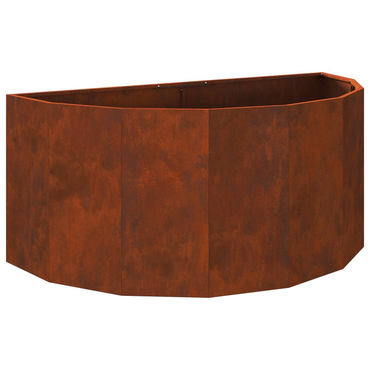 Vidaxl plantenbak roestig 120 x 60 x 50 cm weervast staal