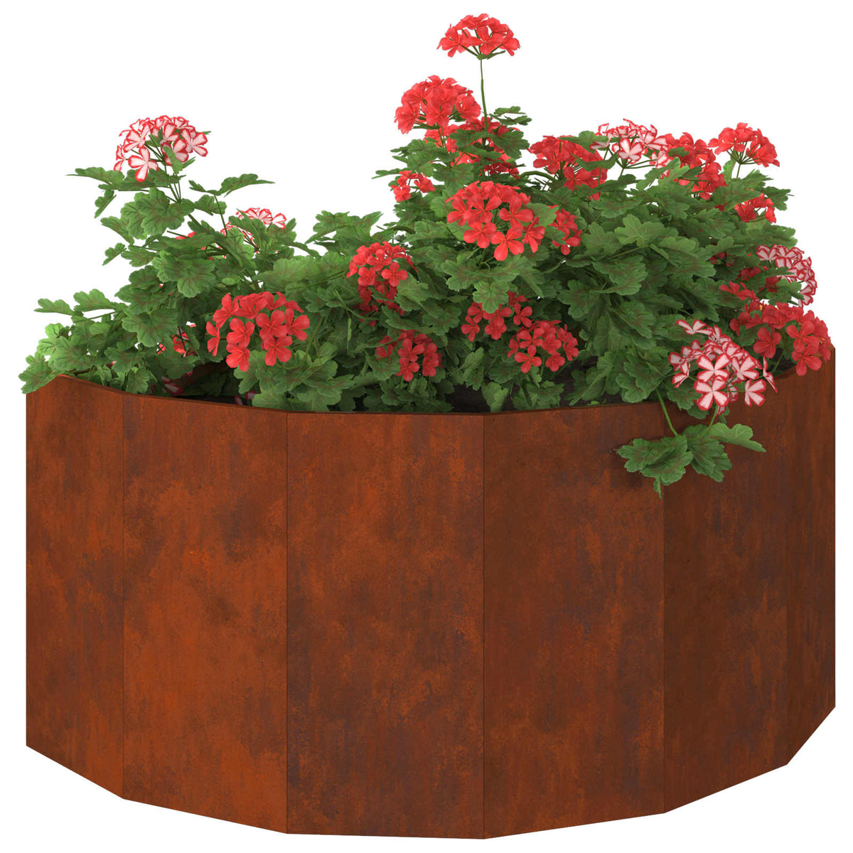 Vidaxl plantenbak roestig 120 x 60 x 50 cm weervast staal