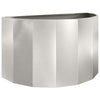 Vidaxl plantenbak zilver 90 x 45 x 50 cm roestvrij staal