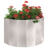 Vidaxl plantenbak zilver 90 x 45 x 50 cm roestvrij staal