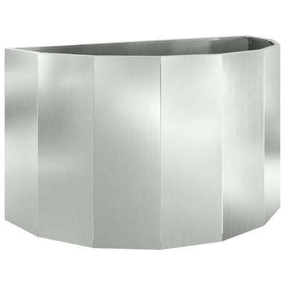 Vidaxl plantenbak zilver 90 x 45 x 50 cm gegalvaniseerd staal