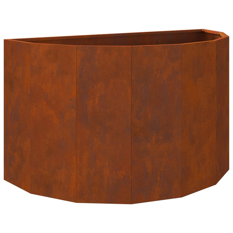 Vidaxl plantenbak roestig 90 x 45 x 50 cm weervast staal