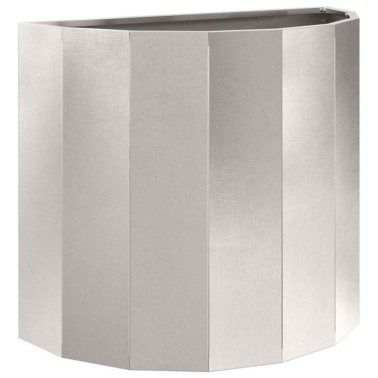 Vidaxl plantenbak zilver 60 x 30 x 50 cm roestvrij staal
