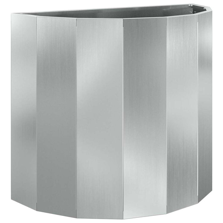 Vidaxl plantenbak zilver 60 x 30 x 50 cm gegalvaniseerd staal