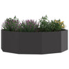 Vidaxl plantenbak zwart 120 x 120 x 35 cm staal