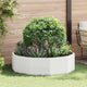 Vidaxl plantenbak wit 120 x 120 x 35 cm staal