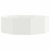 Vidaxl plantenbak wit 120 x 120 x 35 cm staal