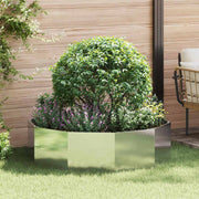 Vidaxl plantenbak zilver 120 x 120 x 35 cm roestvrij staal - afbeelding 1