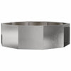Vidaxl plantenbak zilver 120 x 120 x 35 cm roestvrij staal