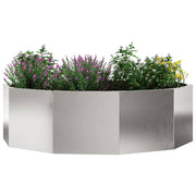 Vidaxl plantenbak zilver 120 x 120 x 35 cm roestvrij staal - afbeelding 3