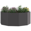 Vidaxl plantenbak zwart 90 x 90 x 35 cm staal