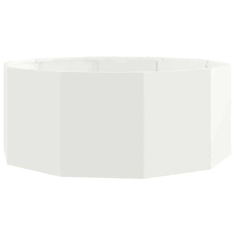 Vidaxl plantenbak wit 90 x 90 x 35 cm staal