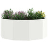 Vidaxl plantenbak wit 90 x 90 x 35 cm staal