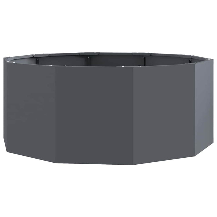 Vidaxl plantenbak antraciet 90 x 90 x 35 cm staal