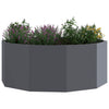 Vidaxl plantenbak antraciet 90 x 90 x 35 cm staal
