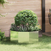 Vidaxl plantenbak zilver 90 x 90 x 35 cm roestvrij staal - afbeelding 1