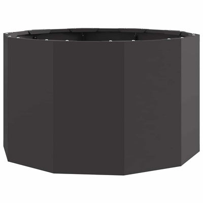 Vidaxl plantenbak zwart 60 x 60 x 35 cm staal