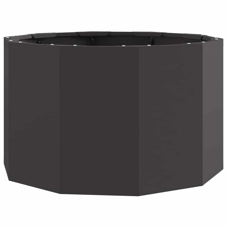 Vidaxl plantenbak zwart 60 x 60 x 35 cm staal