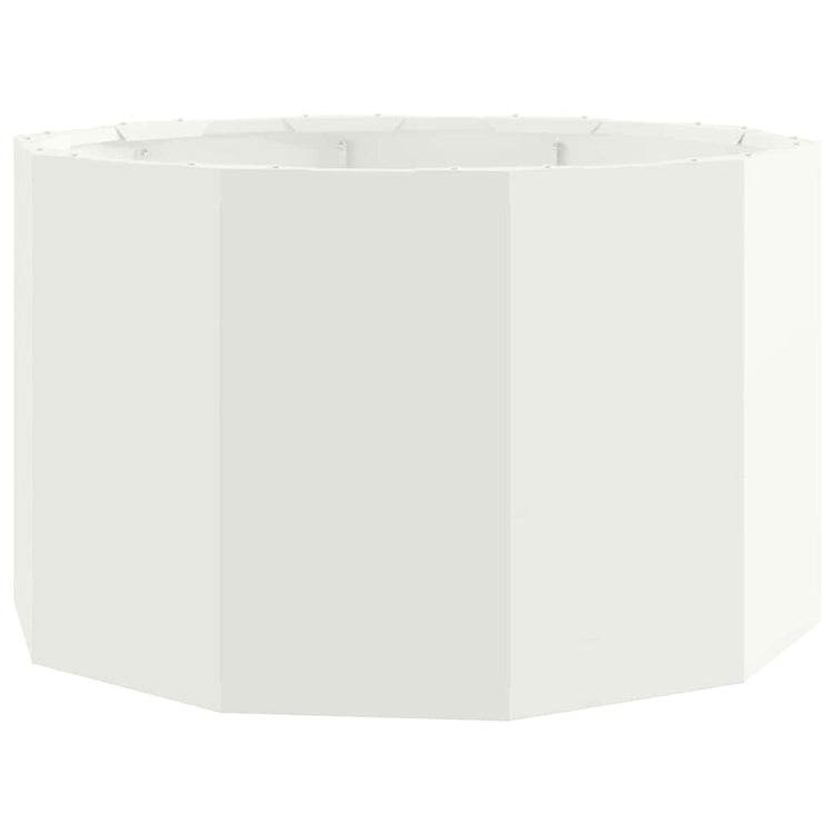Vidaxl plantenbak wit 60 x 60 x 35 cm staal
