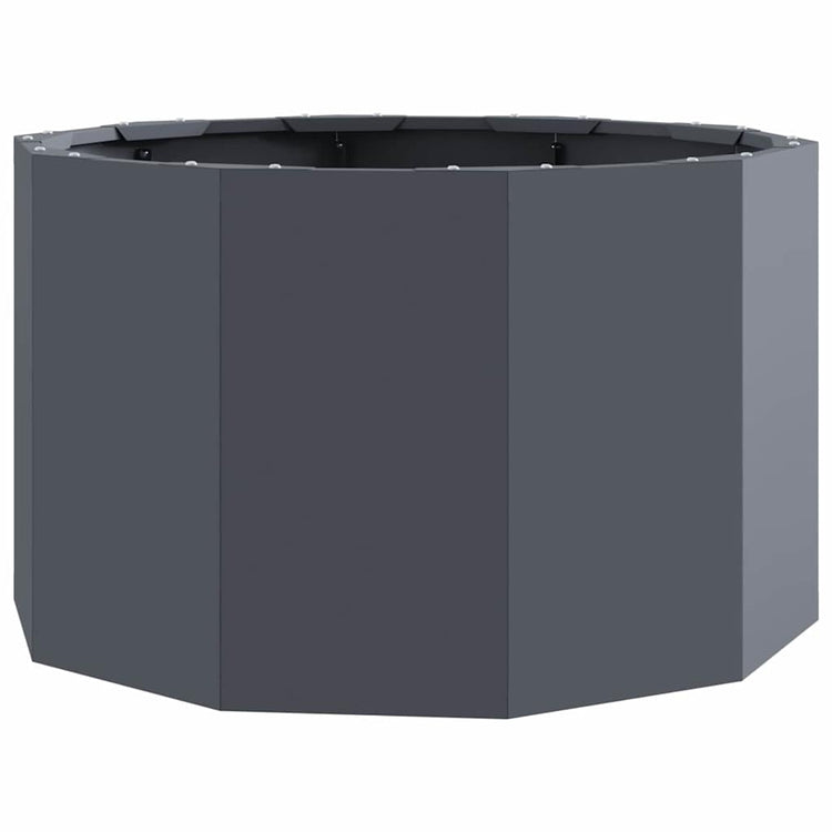 Vidaxl plantenbak antraciet 60 x 60 x 35 cm staal