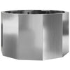 Vidaxl plantenbak zilver 60 x 60 x 35 cm gegalvaniseerd staal