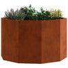 Vidaxl plantenbak roestig 60 x 60 x 35 cm cortenstaal