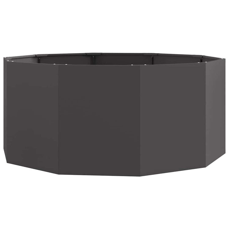 Vidaxl plantenbak zwart 120 x 120 x 50 cm staal