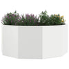 Vidaxl plantenbak wit 120 x 120 x 50 cm staal