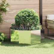 Vidaxl plantenbak zilver 120 x 120 x 50 cm gegalvaniseerd staal - afbeelding 1