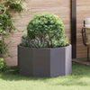 Vidaxl plantenbak zwart 90 x 90 x 50 cm staal