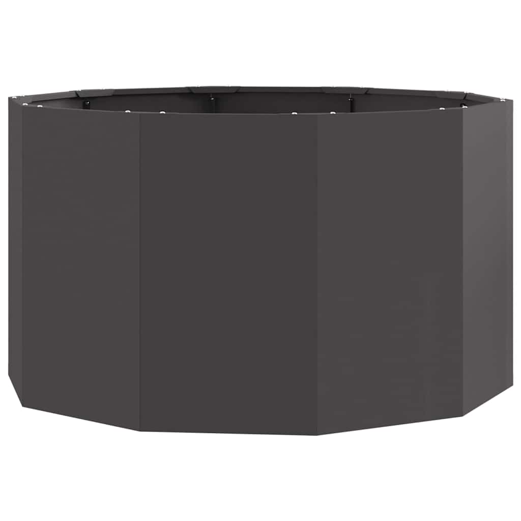 Vidaxl plantenbak zwart 90 x 90 x 50 cm staal