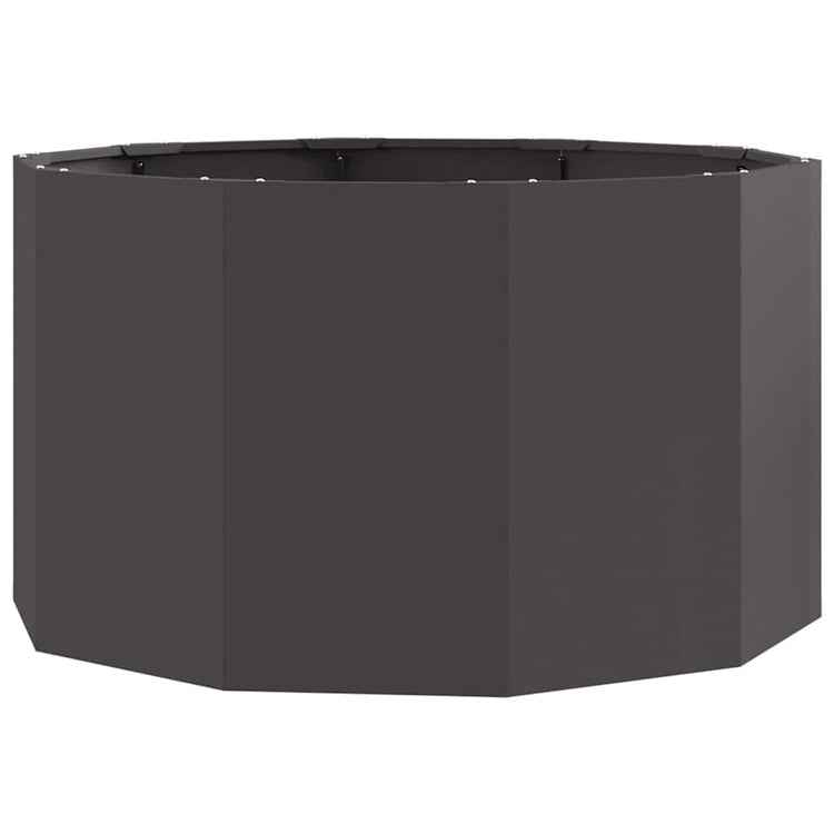 Vidaxl plantenbak zwart 90 x 90 x 50 cm staal