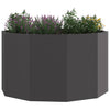 Vidaxl plantenbak zwart 90 x 90 x 50 cm staal