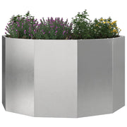 Vidaxl plantenbak zilver 90 x 90 x 50 cm roestvrij staal - afbeelding 3