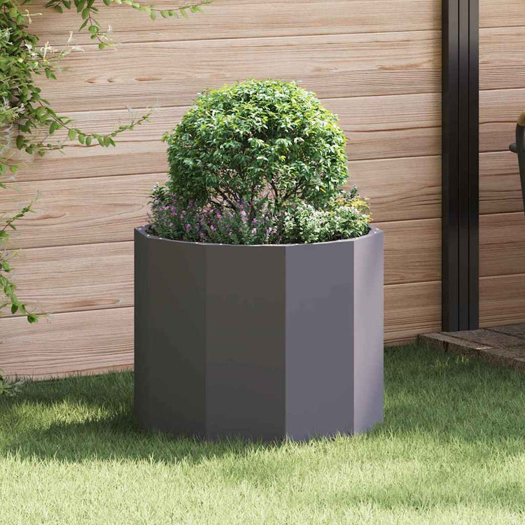 Vidaxl plantenbak zwart 60 x 60 x 50 cm staal