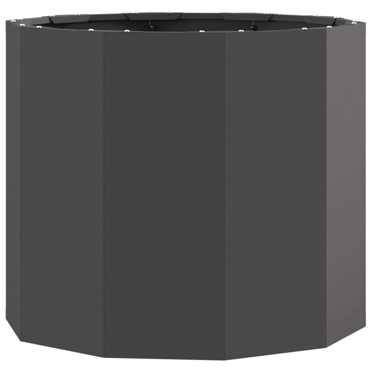 Vidaxl plantenbak zwart 60 x 60 x 50 cm staal