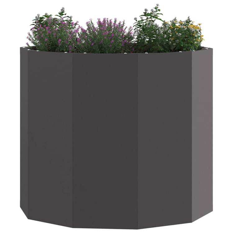 Vidaxl plantenbak zwart 60 x 60 x 50 cm staal