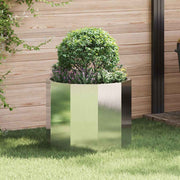 Vidaxl plantenbak zilver 60 x 60 x 50 cm roestvrij staal - afbeelding 1