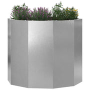 Vidaxl plantenbak zilver 60 x 60 x 50 cm roestvrij staal - afbeelding 3