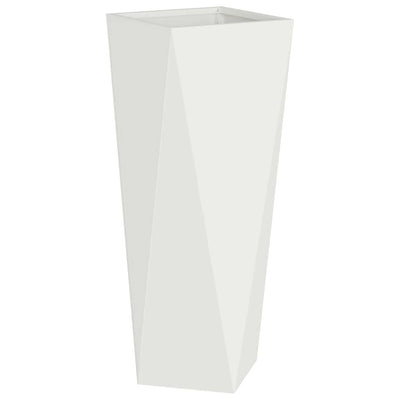 Vidaxl plantenbak wit 30 x 30 x 75 cm staal