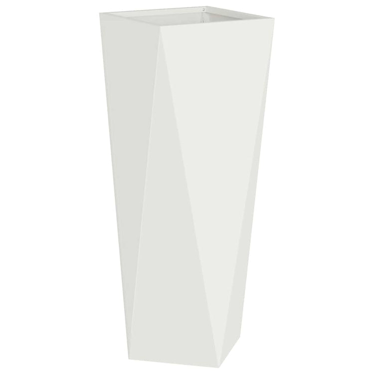 Vidaxl plantenbak wit 30 x 30 x 75 cm staal