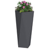 Vidaxl plantenbak antraciet 30 x 30 x 75 cm staal